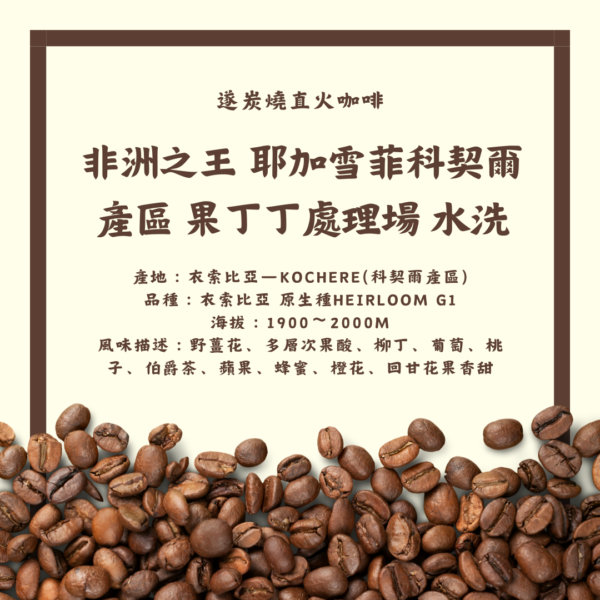 【遂炭燒咖啡】非洲之王 果丁丁處理場 水洗